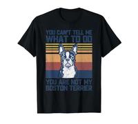 You Are Not My Boston Terrier Dog Lover Dad Mom Men Women Camiseta gráfica económica, Hombre, Negro, S