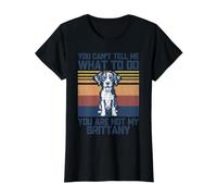 You Are Not My Brittany Dog Lover Dad Mom Men Women Camiseta gráfica económica, Mujer, Negro, S