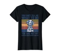 You Are Not My German Shorthaired Pointer Dog Lover Dad Mom Camiseta gráfica económica, Mujer, Negro, S