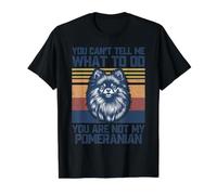 You Are Not My Pomeranian Dog Lover Dad Mom Men Women Camiseta gráfica económica, Hombre, Negro, S