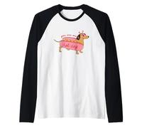 You Are One - Gafas de San Valentín con diseño de Perro Salchicha Camiseta Manga Raglan