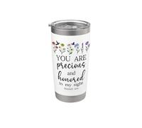You Are Precious & Honored in My Sight Isaiah 43:4 Christian Vaso térmico de acero inoxidable de doble pared