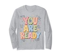 You Are Ready Testing Week Test Day Teachers Students Manga Larga