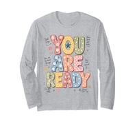 You Are Ready Testing Week Test Day Teachers Students Manga Larga