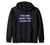 You Are What You Listen To Music Festival EDM Rave 90s Raver Sudadera con Capucha