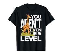 You Arent Even On My Level Funny Tall Giraffe Juego de Palabras sarcástico Camiseta