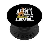 You Arent Even On My Level Funny Tall Giraffe Juego de Palabras sarcástico PopSockets PopGrip Adhesivo