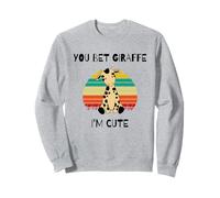 You Bet Jiraffe I'm Cute, Divertido, Cuello Largo, Amante de la Jirafa, Humor Sudadera