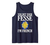 You Bet Your Fesse Soy Hombres y Mujeres Franceses Camiseta sin Mangas