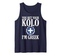 You Bet Your Kolo Soy Griego Hombres y Mujeres Camiseta sin Mangas