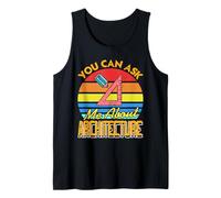 You Can Ask Me About Architecture - Regalo Divertido Retro Camiseta sin Mangas