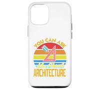 You Can Ask Me About Architecture - Regalo Divertido Retro Carcasa para iPhone 12/12 Pro