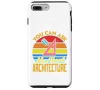 You Can Ask Me About Architecture - Regalo Divertido Retro Carcasa para iPhone 7 Plus/8 Plus