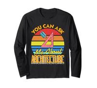 You Can Ask Me About Architecture - Regalo Divertido Retro Manga Larga