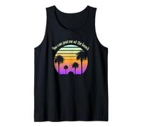 You Can Find Me At The Beach Palm Tree Ocean Gráfico Camiseta sin Mangas