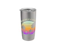 You Can Find Me At The Beach Palm Tree Ocean Gráfico Vaso térmico de acero inoxidable de doble pared
