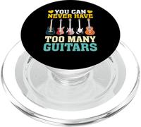 You Can Never Have Too Many Guitars Camiseta, Música PopSockets PopGrip para MagSafe