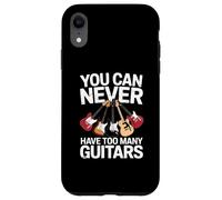 You Can Never Have Too Many Guitars Funny Guitar Player Carcasa para iPhone XR