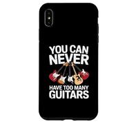 You Can Never Have Too Many Guitars Funny Guitar Player Carcasa para iPhone XS Max