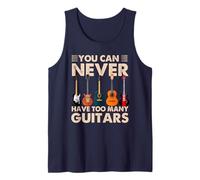 You Can Never Have Too Many Guitars Music Guitar Camiseta sin Mangas