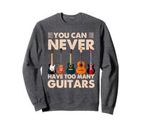 You Can Never Have Too Many Guitars Music Guitar Sudadera