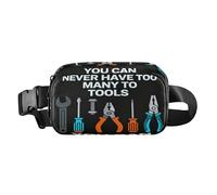 You Can Never Have Too Many Tools - Bolsa cruzada de moda para mujeres de negocios, mini con correa ajustable para entrenamiento, correr, senderismo para hombre de