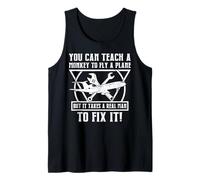 You Can Teach A Monkey To Fly A Plane Camiseta sin Mangas