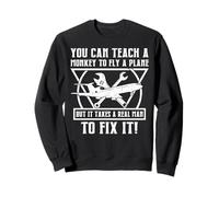 You Can Teach A Monkey To Fly A Plane Sudadera