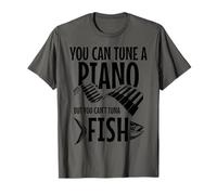 You Can't Atún Fish Funny Fishing Music Músico Piano Camiseta