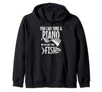 You Can't Atún Fish Funny Fishing Music Músico Piano Sudadera con Capucha