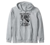 You Can't Atún Fish Funny Fishing Music Músico Piano Sudadera con Capucha