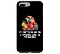 You Cant Drink All Day Drinking Parrot Start in the Morning Carcasa para iPhone 7 Plus/8 Plus