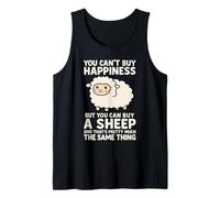 You Cant Happiness Buy A Sheep Funny Diciendo Amantes de los Animales Camiseta sin Mangas