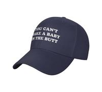 You Can't Make A Baby in The Butt Hat Gorra de béisbol Vintage para Hombre de Perfil bajo Sombrero de papá Moda Negro Sombreros Ajustables