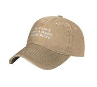 You Can't Make A Baby in The Butt - Sombrero para Hombre, Estilo Vintage, Desgastado, Vaquero, para papá, Camionero, Color Negro, Gorra de béisbol Ajustable