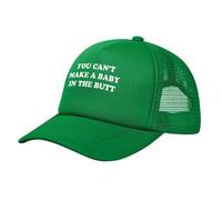 You Can't Make A Baby in The Butt Sombreros Gorra de Camionero de Malla clásica para Hombres y Mujeres Gorra de béisbol Negra Ajustable
