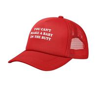 You Can't Make A Baby in The Butt Sombreros Gorra de Camionero de Malla clásica para Hombres y Mujeres Gorra de béisbol Negra Ajustable