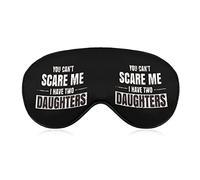 You Can't Scare Me I Have a Daughter Funny Sleep Eye Mask Soft Blindfold Eye Cover con correa ajustable Night Eyeshade para hombres y mujeres