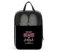 You Can't Scare Me I Have Two Daughters Bolsas de Zapatos de Viaje Bolsa de Almacenamiento portátil Organizador de Zapatos Bolsa de Mano para Mujeres y Hombres