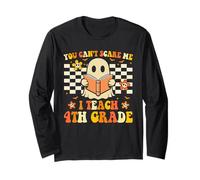You Can't Scare Me I Teach 4to Grade Funny Halloween Teacher Manga Larga