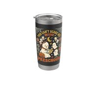 You Cant Scare Me I Teach Prechool Teacher Ghost Vaso térmico de acero inoxidable de doble pared