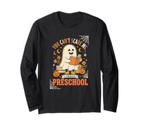 You Cant Scare Me I Teach Preescolar Halloween Ghost Manga Larga