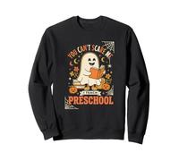 You Cant Scare Me I Teach Preescolar Halloween Ghost Sudadera