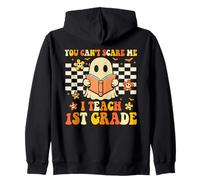 You Can't Scare Me I Teach Profesor de Halloween Divertido de Primer Grado Sudadera con Capucha