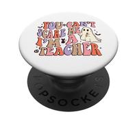 You Can't Scare Me I'm a Teacher Disfraz de Halloween PopSockets PopGrip Adhesivo