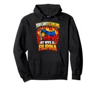 You Can't Scare Me My Wife Is Filipina Divertido Marido Humor Sudadera con Capucha