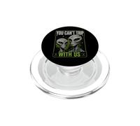 You Can't Trip with Us Funny Alien Retro Vintage UFO Graphic PopSockets PopGrip para MagSafe