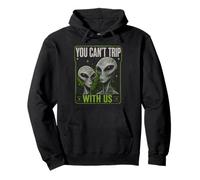 You Can't Trip with Us Funny Alien Retro Vintage UFO Graphic Sudadera con Capucha