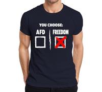 You Choose Freedom Contra Derecho Statement - Camiseta para hombre, azul marino, XL