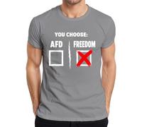 You Choose Freedom Contra Derecho Statement - Camiseta para hombre, gris, L